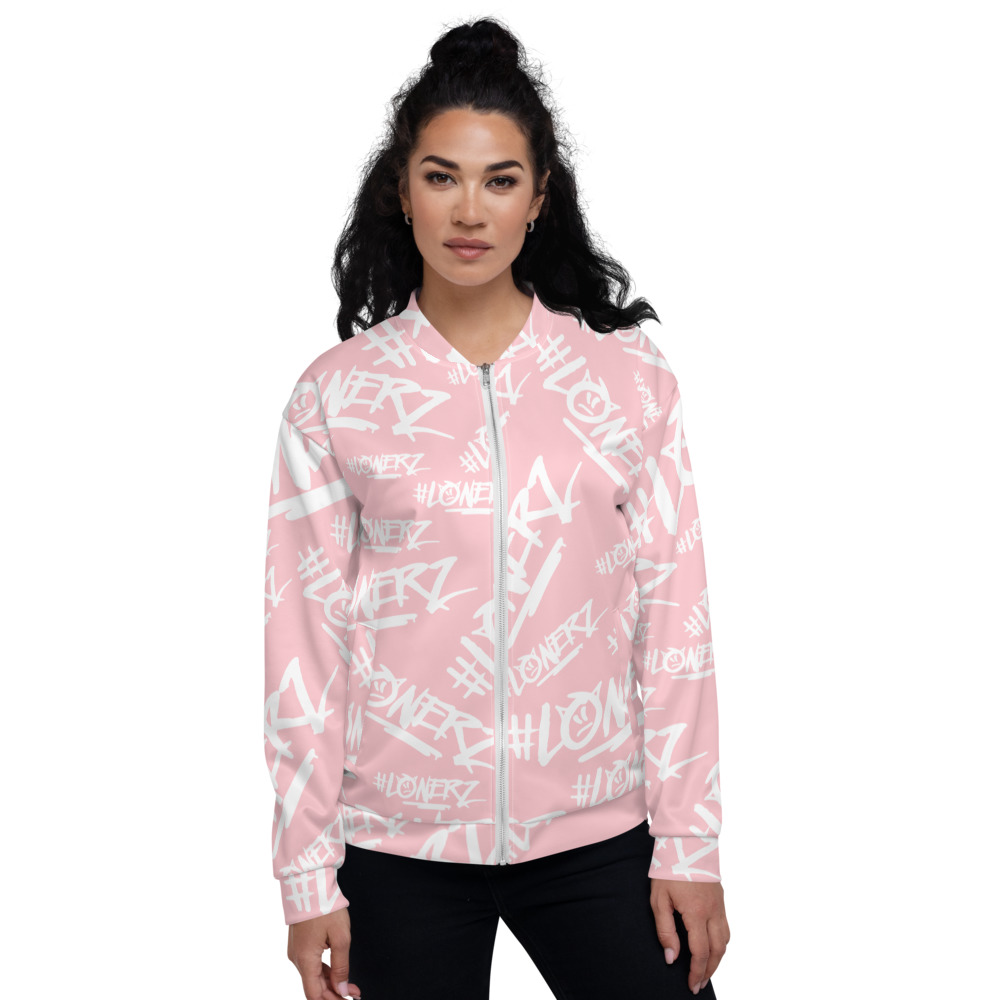 Lonely Pink bomber Jacket by Phresh Larosa