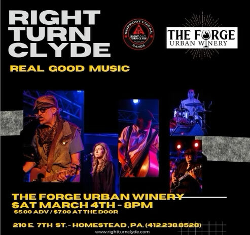 Right Turn Clyde event flyer.