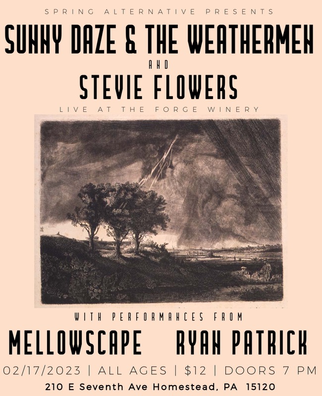 Event flyer Sunny Daze & the Weathermen